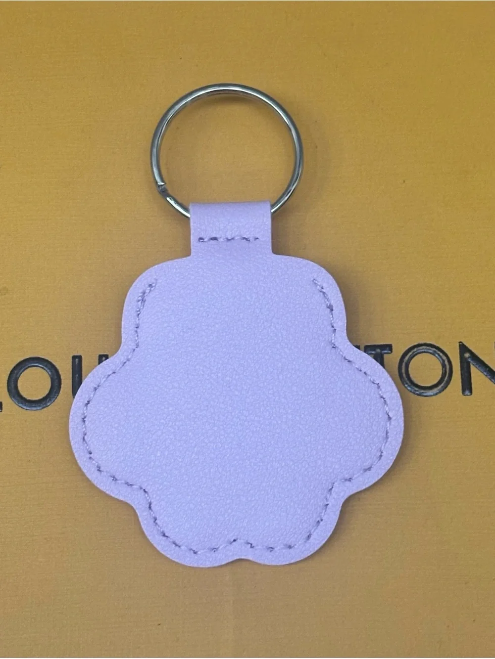 Louis Vuitton Monogram Dog Lavender Paw Key Chain 3.75 inches